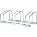 Steel Bike Rack Parking Stand for 3 Bikes, 76x33x27 cm, Silver