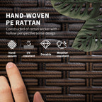 Outsunny set 2 sunbaths with padded cushions and table in rattan pe, brown and beige - Borgè