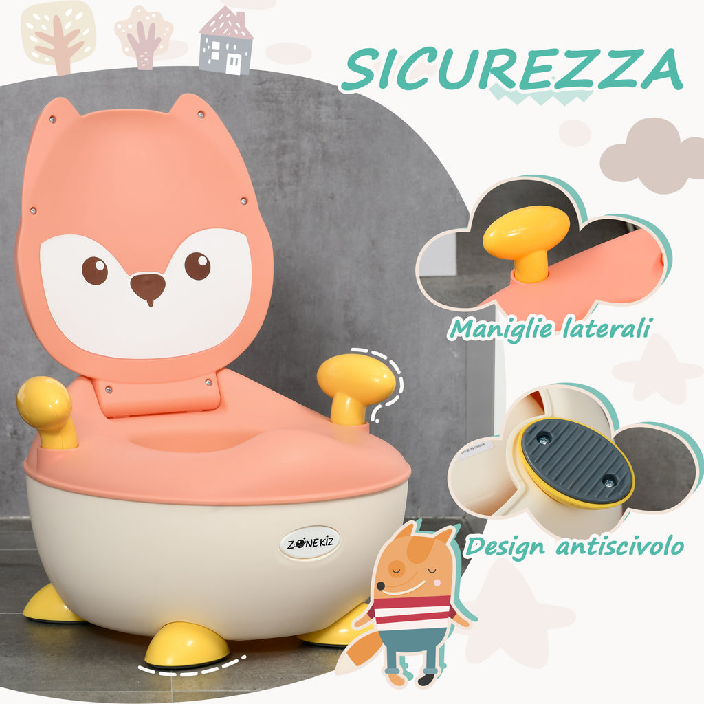 Baby Potty with Backrest, Removable Tub and Armrests, Ages 6 Months-3 Years, Pink