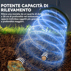 Professional Metal Detector with 5 Modes, IP68 Waterproof and Backlit LCD Display