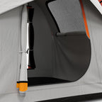 Outsunny 3-Door Waterproof Car Tent in Polyester, PE and Fiberglass, 239x210x210 cm, Gray and Orange - Borgè