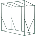 Outsunny PE and Steel Garden Greenhouse with 4 Stakes, 2 Windows and Reinforced Cover, 200x77x148-169cm