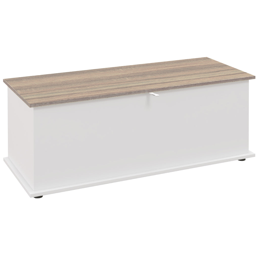 HOMCOM Multipurpose Wooden Storage Bench for Bedroom Entrance White 100x40x40cm