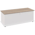 HOMCOM Multipurpose Wooden Storage Bench for Bedroom Entrance White 100x40x40cm
