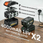 Outsunny 36V Cordless Leaf Blower, 2 x 4000mAh Batteries, Charger Included, Lightweight Model.