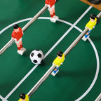 Folding Wooden Table Football with 6 Rods, 18 Players and Scoreboard, 69x37x70cm - Borge' Group Limited