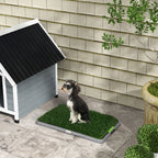 Dog Toilet with Synthetic Grass, Replacement Grass and Bottom Tray for Indoor and Outdoor Use, 67x41x3.5 cm