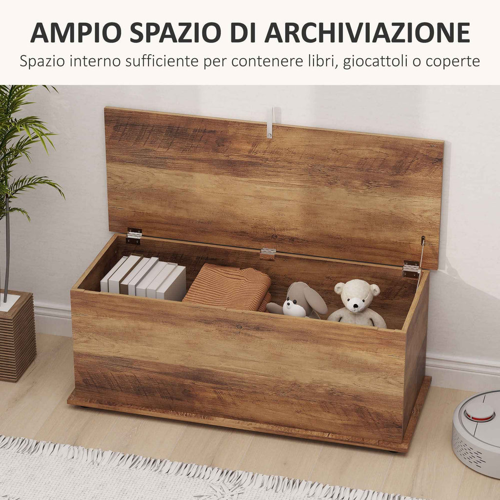 HOMCOM Multipurpose Wooden Storage Bench for Bedroom Entrance White 100x40x40cm