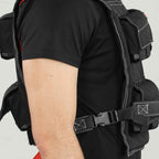 SPORTNOW Adjustable Weight Vest 20kg with 20 Weights, Vest with Reflective Strips, 50x40 cm, Black