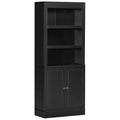HOMCOM Wooden Kitchen Sideboard with Shelves and 2-Door Cabinet with Adjustable Shelves, 74.6x35.5x182.5cm