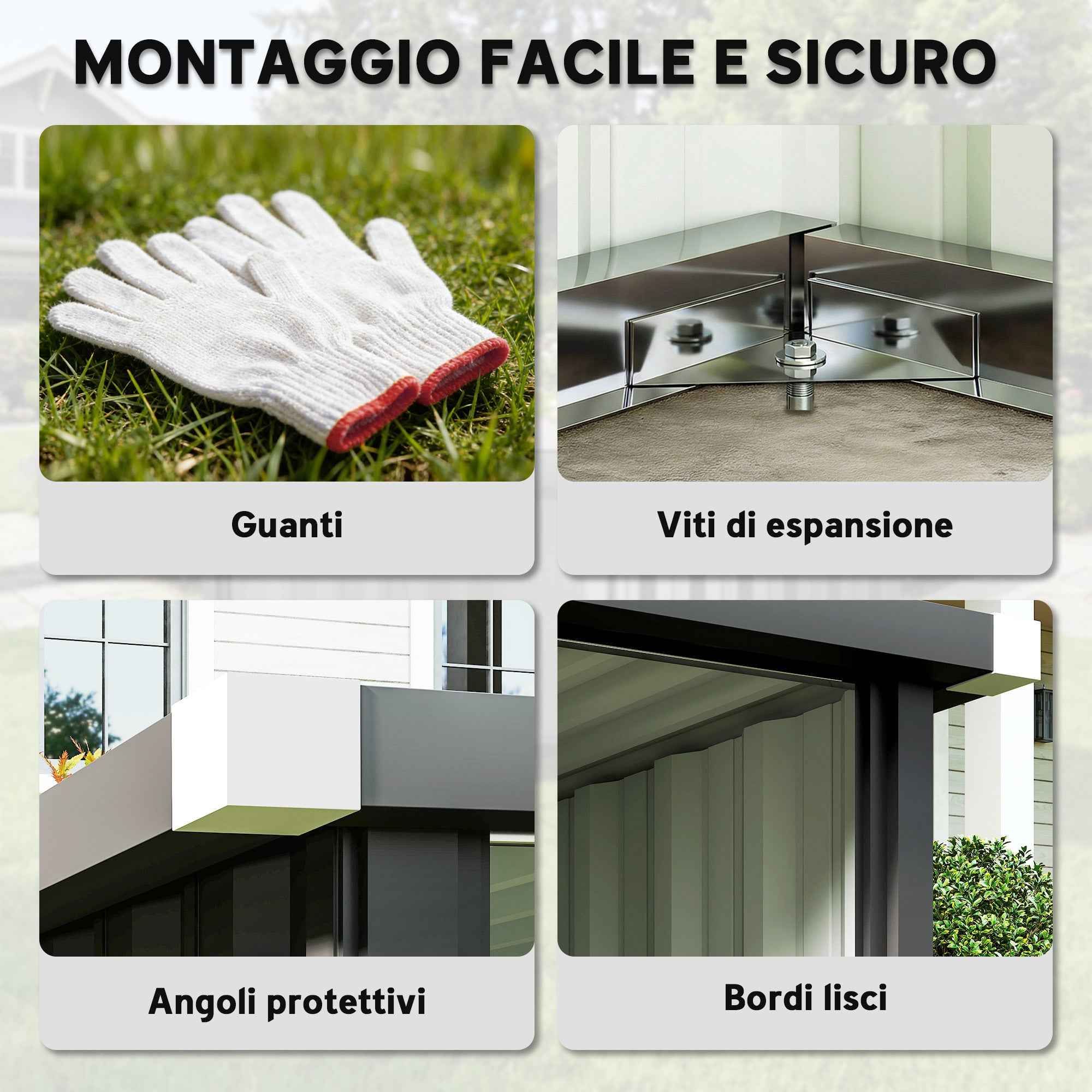 Outsunny Garage for Robot Lawn Mower with Sloped Steel Roof, 108x86x62.5 cm, Dark Grey