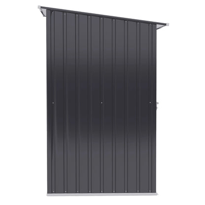 Garden Shed Tool Storage Shed in Steel Sheet with Lock, 100x103x160cm