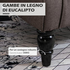 HOMCOM French Style Living Room Armchair with Padded Seat and Cushions, in Polyester, 74x86x102 cm, Brown - Borgè