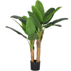 Artificial Banana Plant 120 cm High with Pot Included for Indoors, Green