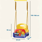 Outsunny 3-in-1 Garden Swing Set for Kids with Adjustable Rope, 42x33x120-180 cm, Blue