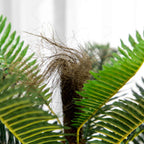 HOMCOM Artificial Palm Tree with 18 Leaves and Pot Included for Indoors, Height 85 cm, Green
