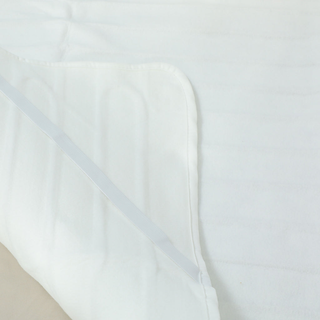 Electric Blanket 160x140 cm with 5 Heat Levels and 2 Independent Control Zones, in White Polyester