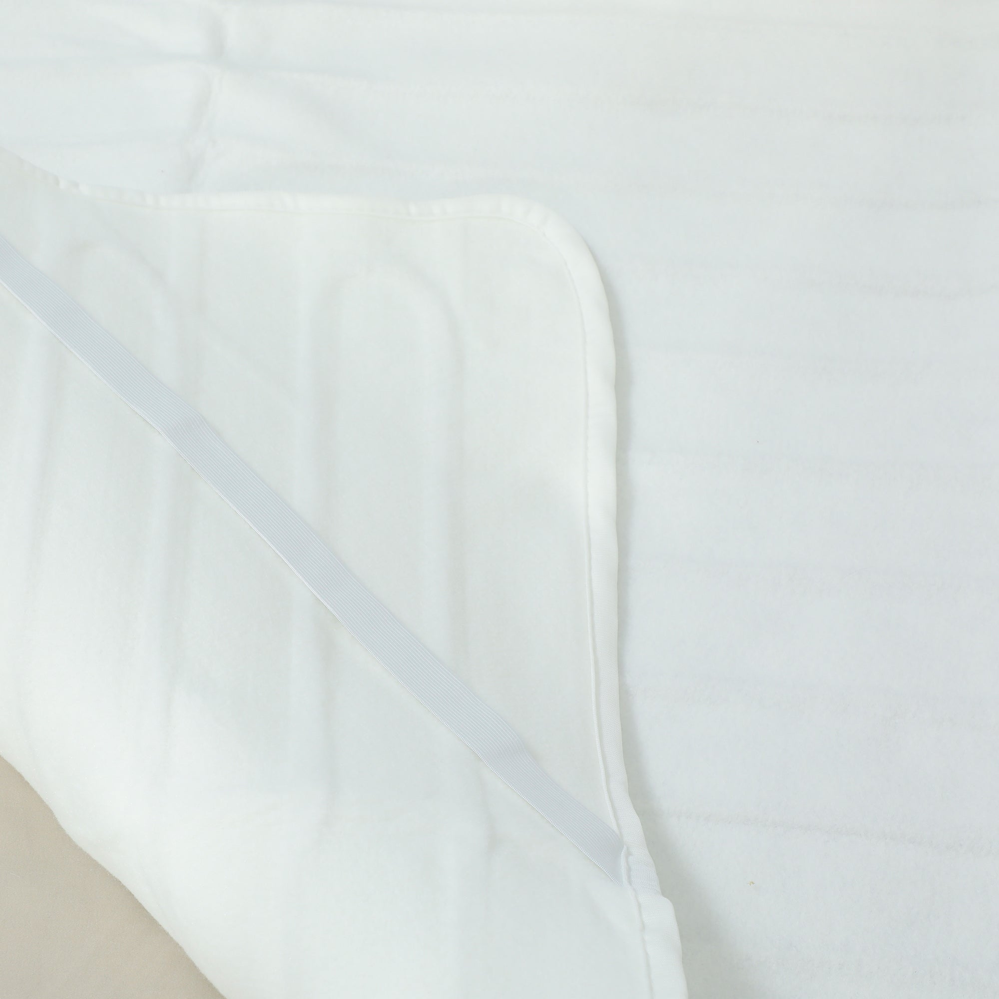 Electric Blanket 160x140 cm with 5 Heat Levels and 2 Independent Control Zones, in White Polyester