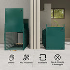 Small Animal Cage Trap, Mouse and Rat Cage with Double Door, 100x25x28cm