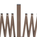 Outsunny extensible fence self-supporting steel and aluminum, width 52-405 cm, dark brown - Borgè