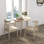 HOMCOM Modern Folding Table for Kitchen and Living Room, in Chipboard, Ø89x73.5 cm - Borgè