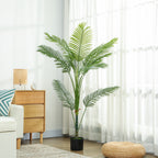 150cm Tall Indoor Artificial Areca Palm Plant with Pot, Home and Office Decoration, Green