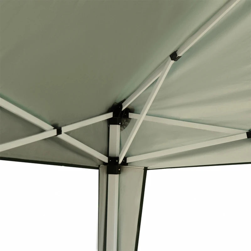 3 x 3M Garden Pop Up Gazebo Height Adjustable Marquee Party Tent Wedding Canopy with Carrying Bag, Green