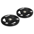 SPORTNOW Set of 2 20kg Steel Weight Plates with Rubber Coating for Barbell