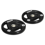 SPORTNOW Set of 2 20kg Steel Weight Plates with Rubber Coating for Barbell