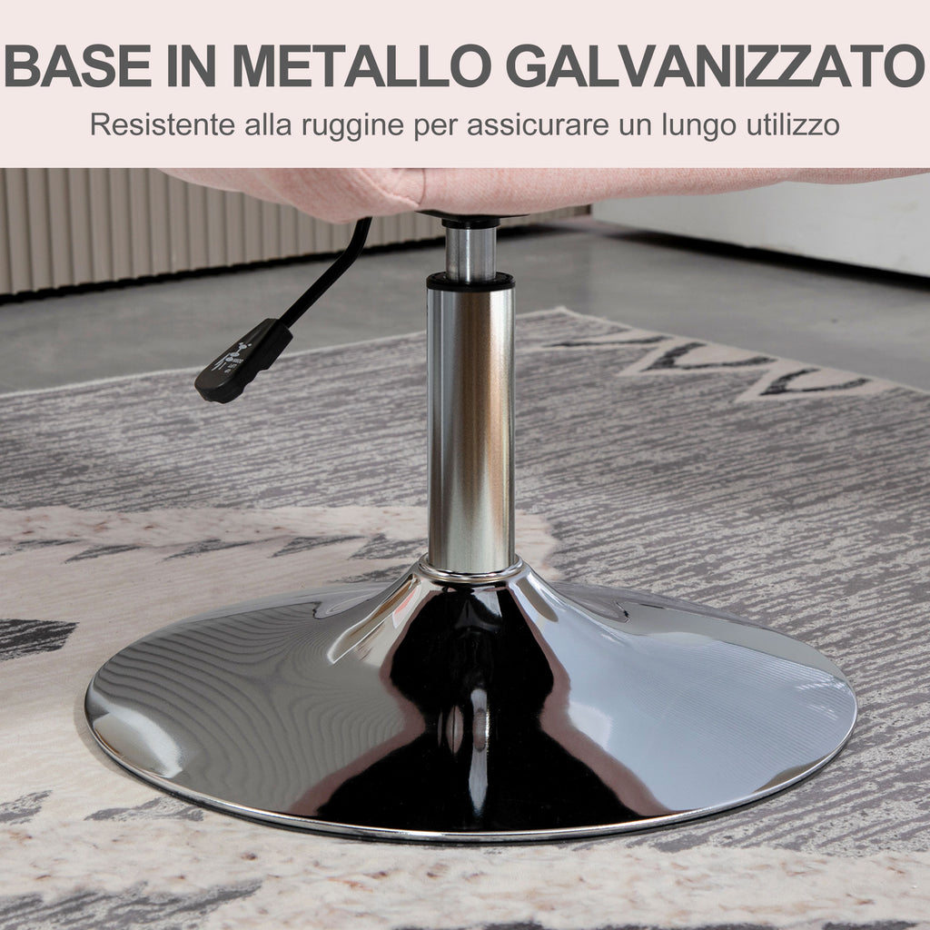 Swivel Desk Chair with Adjustable Height and Lumbar Cushion, Technical Fabric, Grey