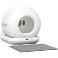 PawHut Self-Cleaning Litter Box with HD Camera, 7L Container and Sensors, in PP and ABS, 58.1x47.5x53 cm, White and Grey