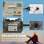 Outsunny 19L Car Compressor Refrigerator, App Control Ideal for Camping.