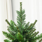 CHRISTMAS TREE -  Artificial Christmas Tree 180cm with 786 Branches, 2 Sections and Metal Base, Green