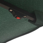 Garden Umbrella Ø3x2.5 m with Crank Arm and 8 Solar-Powered LED Strips, Green