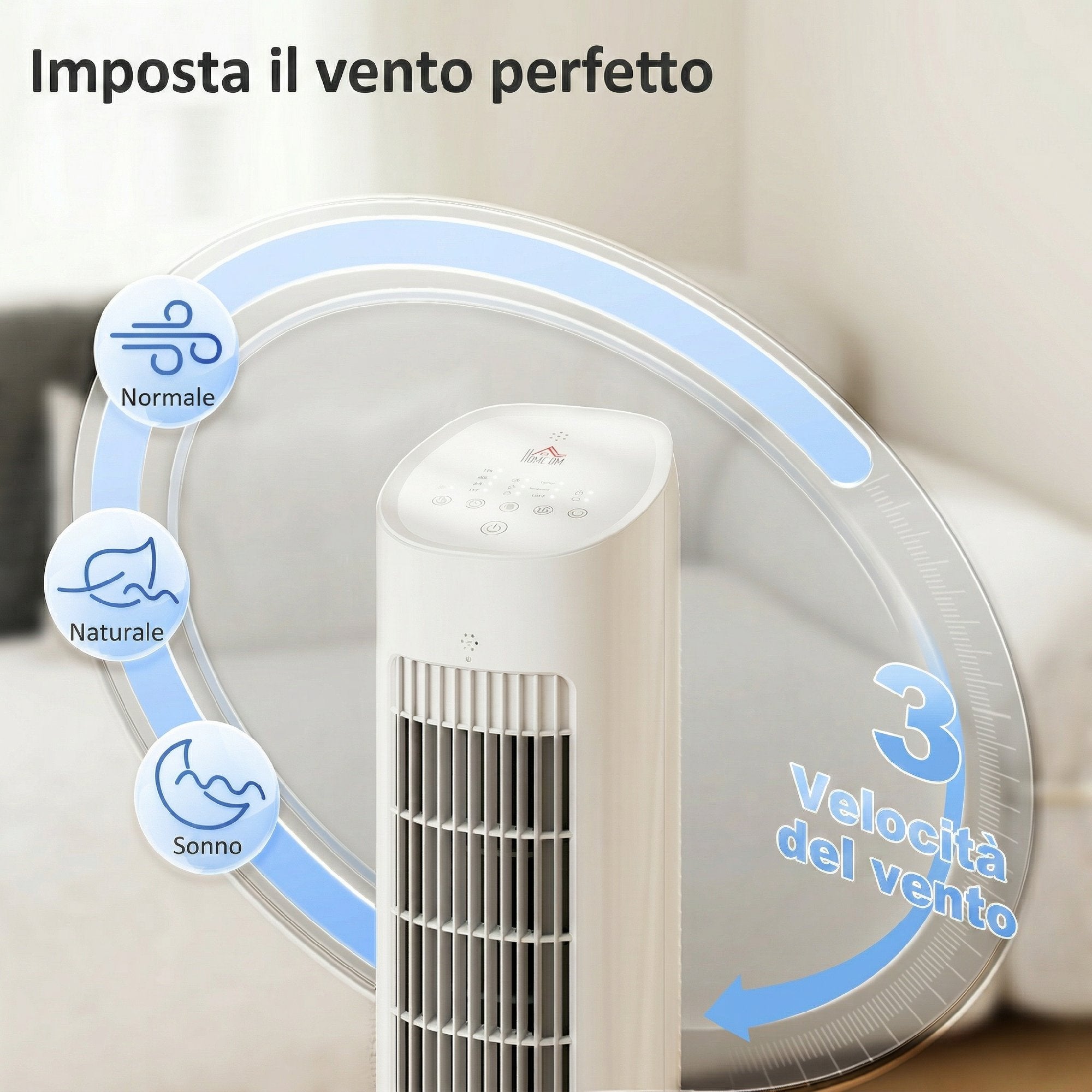 3-in-1 Air Cooler, Tower, 3 Litre Tank, Portable, White.
