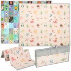 Children's Rug 0-3 Years Old with Numbers and Letters and Waterproof Surface, in Multicolored XPE, 176.5x148x1 cm