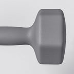 SPORTNOW Set of 2 Hexagonal Dumbbells weighing 2x10 kg in Metal and Plastic with Non-Slip Grip, 26x12x12 cm, Gray