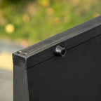 Folding Non-Slip Wooden Dog Ramp with Side Handle, 43x165x6.5 cm, Black
