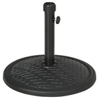 14kg Umbrella Base for Ø32-38 mm Poles, Metal and Concrete, Ø46 cm, Black