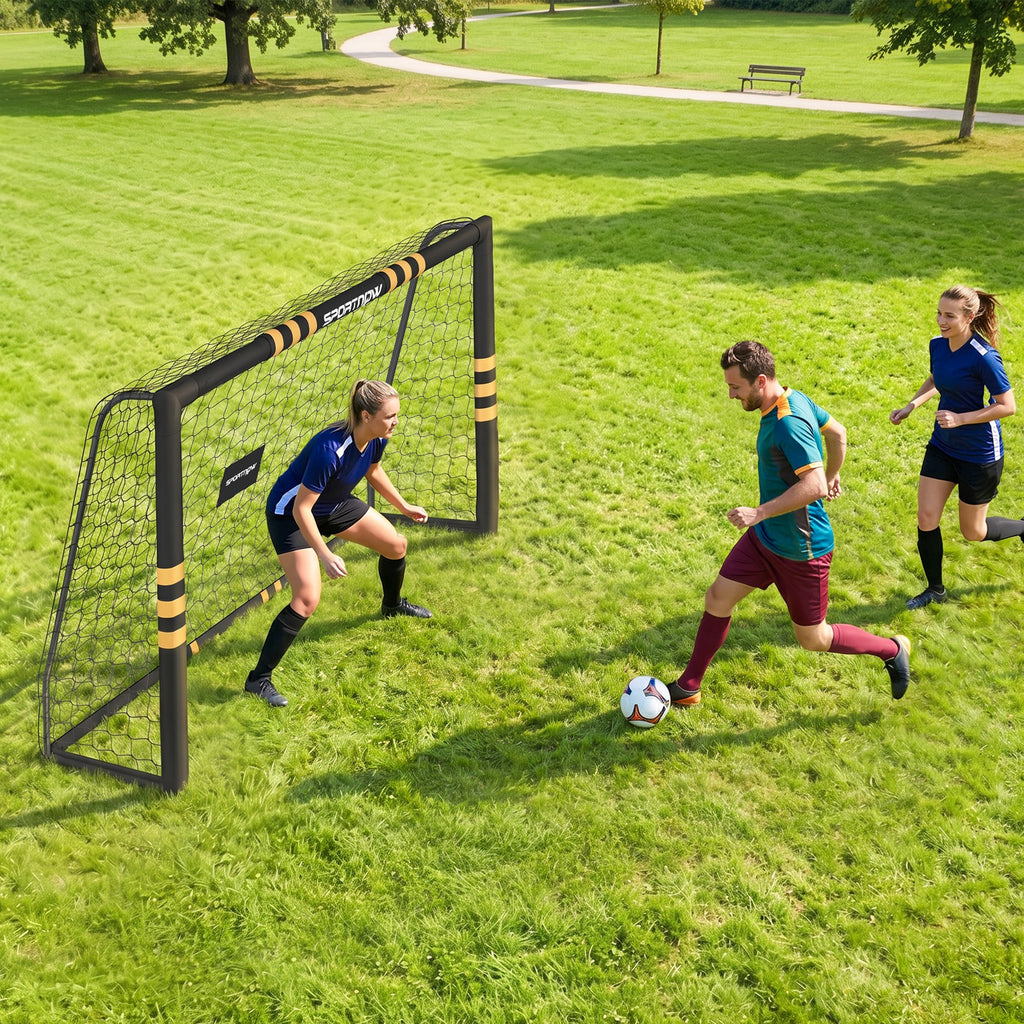 SPORTNOW Portable Soccer Goal 240x160cm with EPE Foam Padding