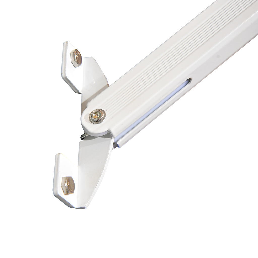 180x70cm Drop-Down Awning with Roller Blind and Adjustable Angle 0-120°, Beige