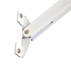 180x70cm Drop-Down Awning with Roller Blind and Adjustable Angle 0-120°, Beige