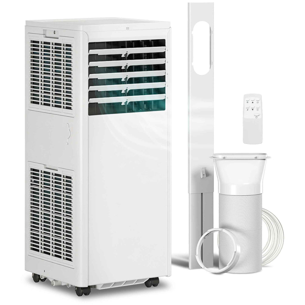 Portable Air Conditioner 7000 BTU, 4-in-1 Unit with Cooling, Dehumidifier, Fan, Night Mode