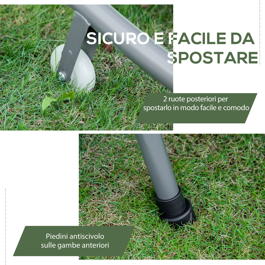 Double Lounger 2 Seater Adjustable Sunshade for Outdoor and Garden 200x175 x134cm Cream