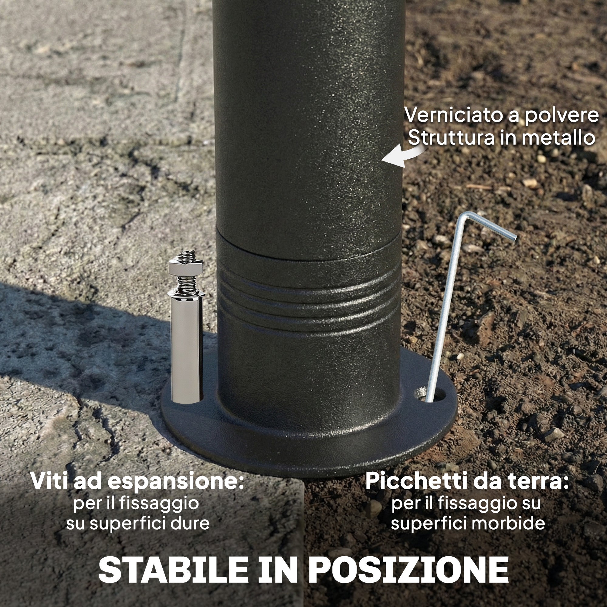 Outsunny Garden Gazebo Outdoor Gazebo Double Roof 3x3 m Dark Grey