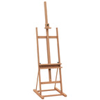 Adjustable Beech Wood Artist Easel with Storage Compartment, 53x50.5x171-230cm