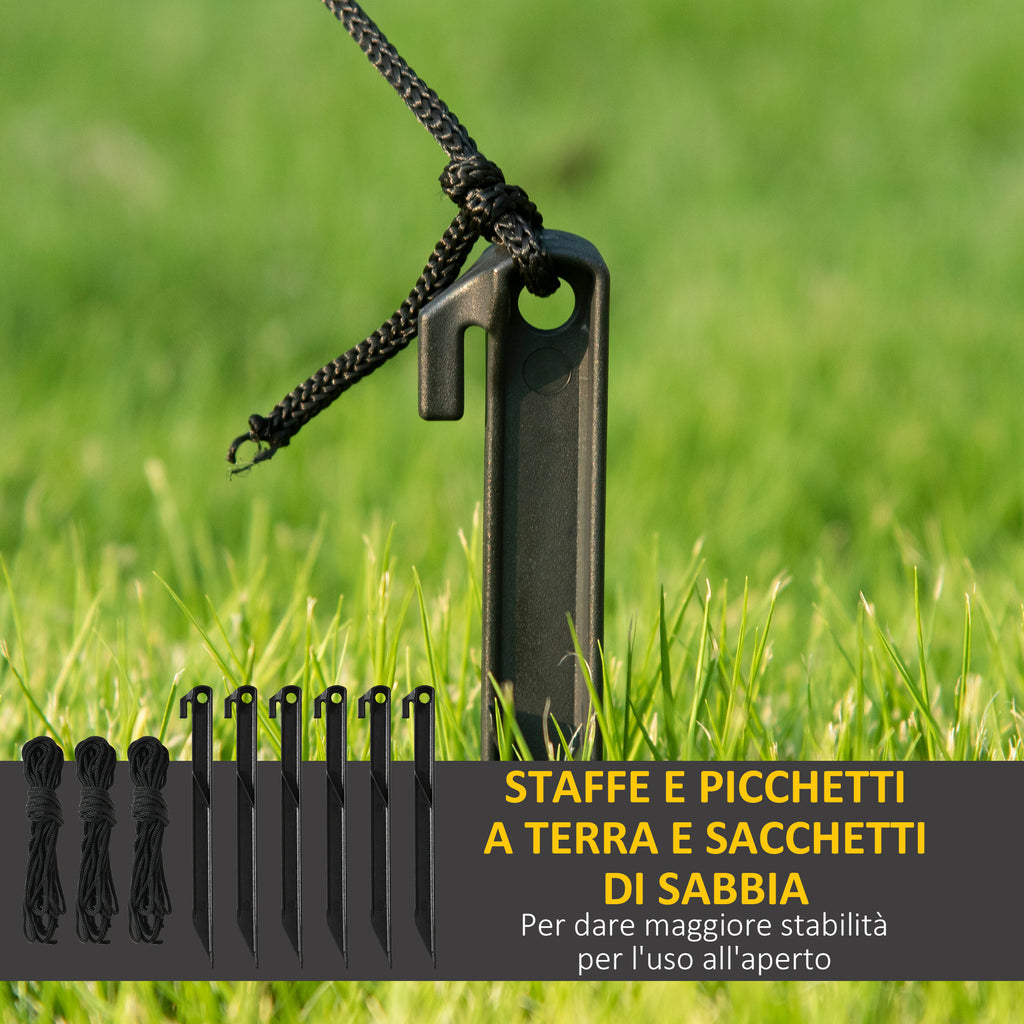 Inflatable Santa Claus with White LED Lights and Inflator Included, 146x77x238 cm