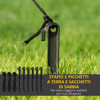 Inflatable Santa Claus with White LED Lights and Inflator Included, 146x77x238 cm