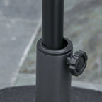Round Umbrella Base Ø55cm Plastic 30kg for Ø38-48mm Poles, Black - Borge' Group Limited