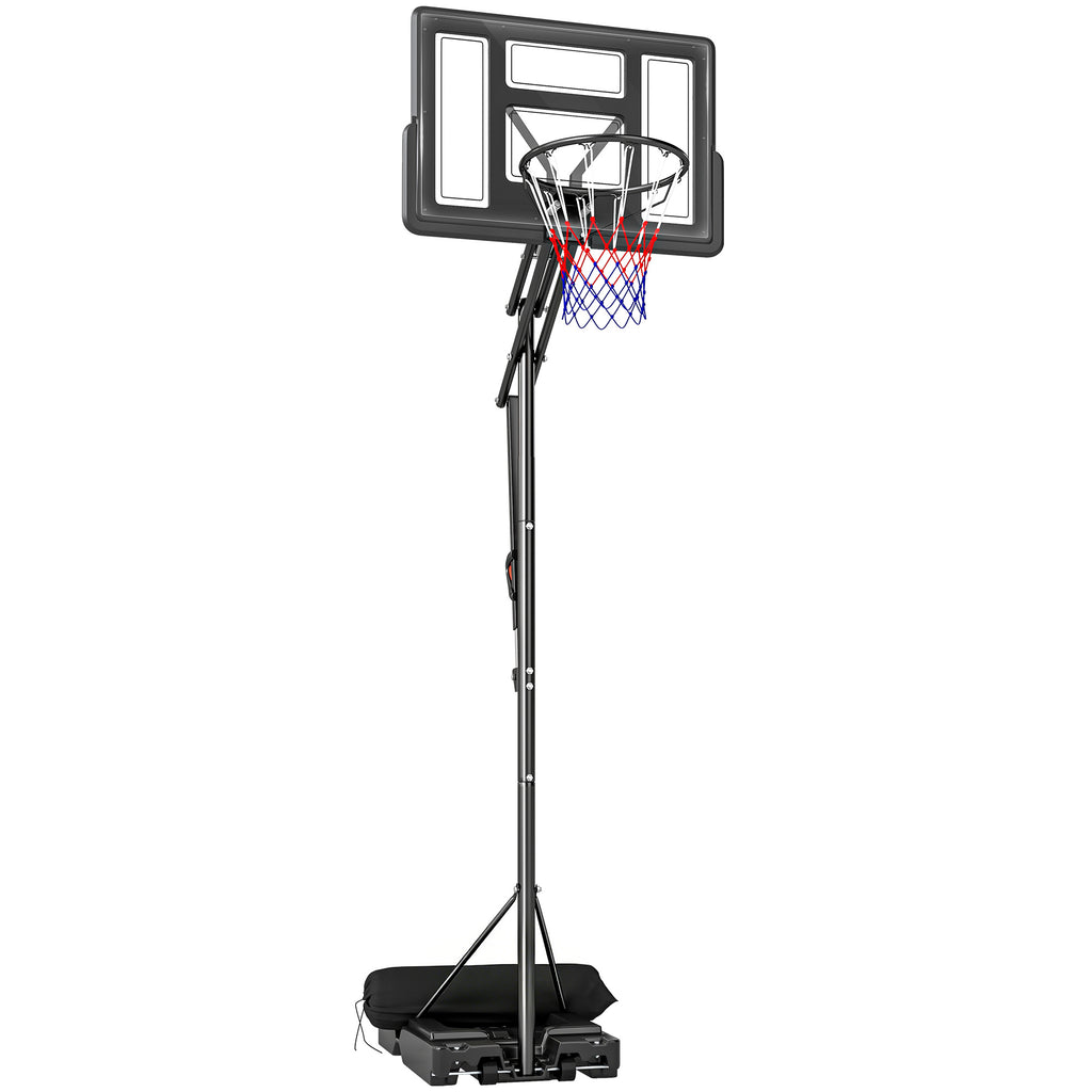 SPORTNOW Adjustable Basketball Hoop 235-305cm Unbreakable Black